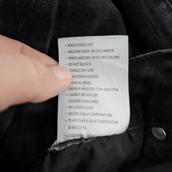 Kancan Black Hazy Mid Rise Ankle Skinny Jeans Size 7/27 - Picture 8 of 12